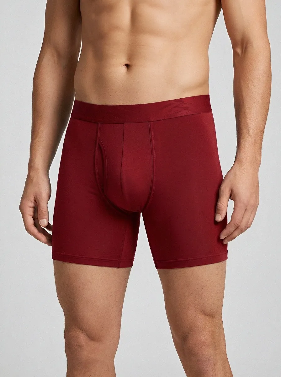 Everyday Boxer-Brief Elastic-Waistband Men's Three-Pack Boxer Briefs