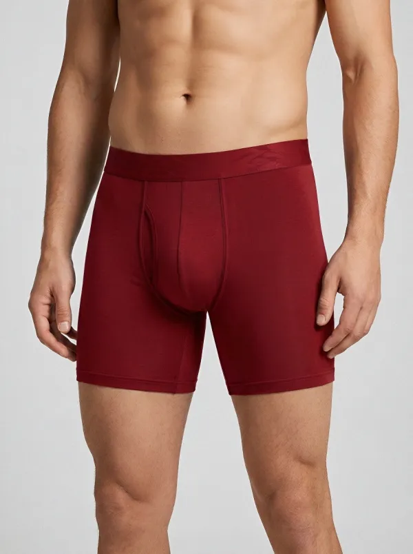 Everyday Boxer-Brief Elastic-Waistband Men's Three-Pack Boxer Briefs