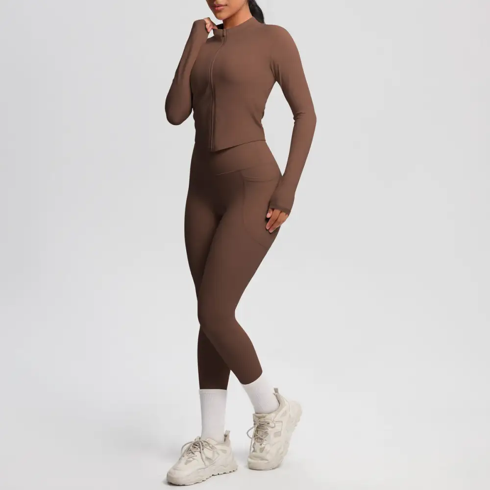 Long-Sleeve Yoga Two-Piece Activewear Active Set