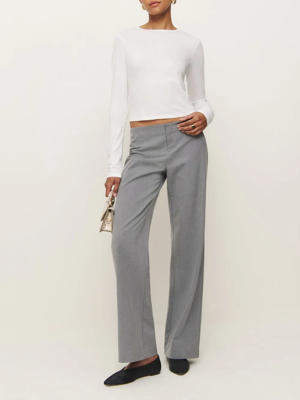 Slim Fit Crew Neck Long Sleeve Top