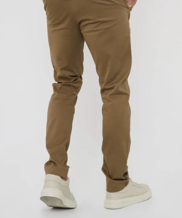 Men's Dark Stone Slim-Fit Chino Pants