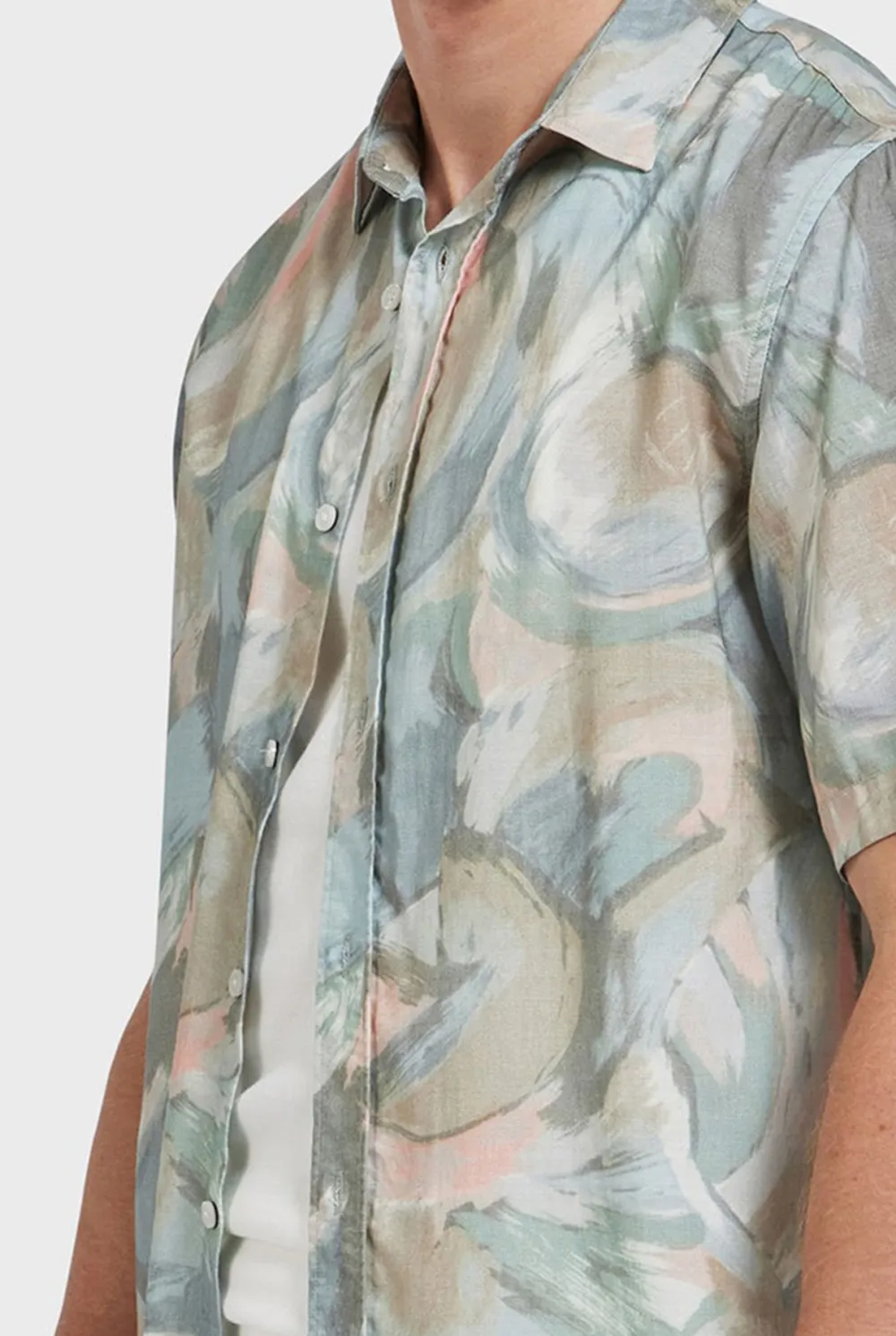 Floral Print Short Sleeve Shirt