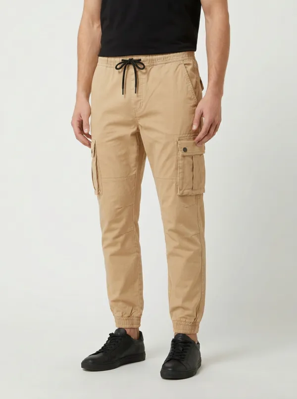 Utility Multi-Pocket Printed Solid-Style Men's Cargo Pants
