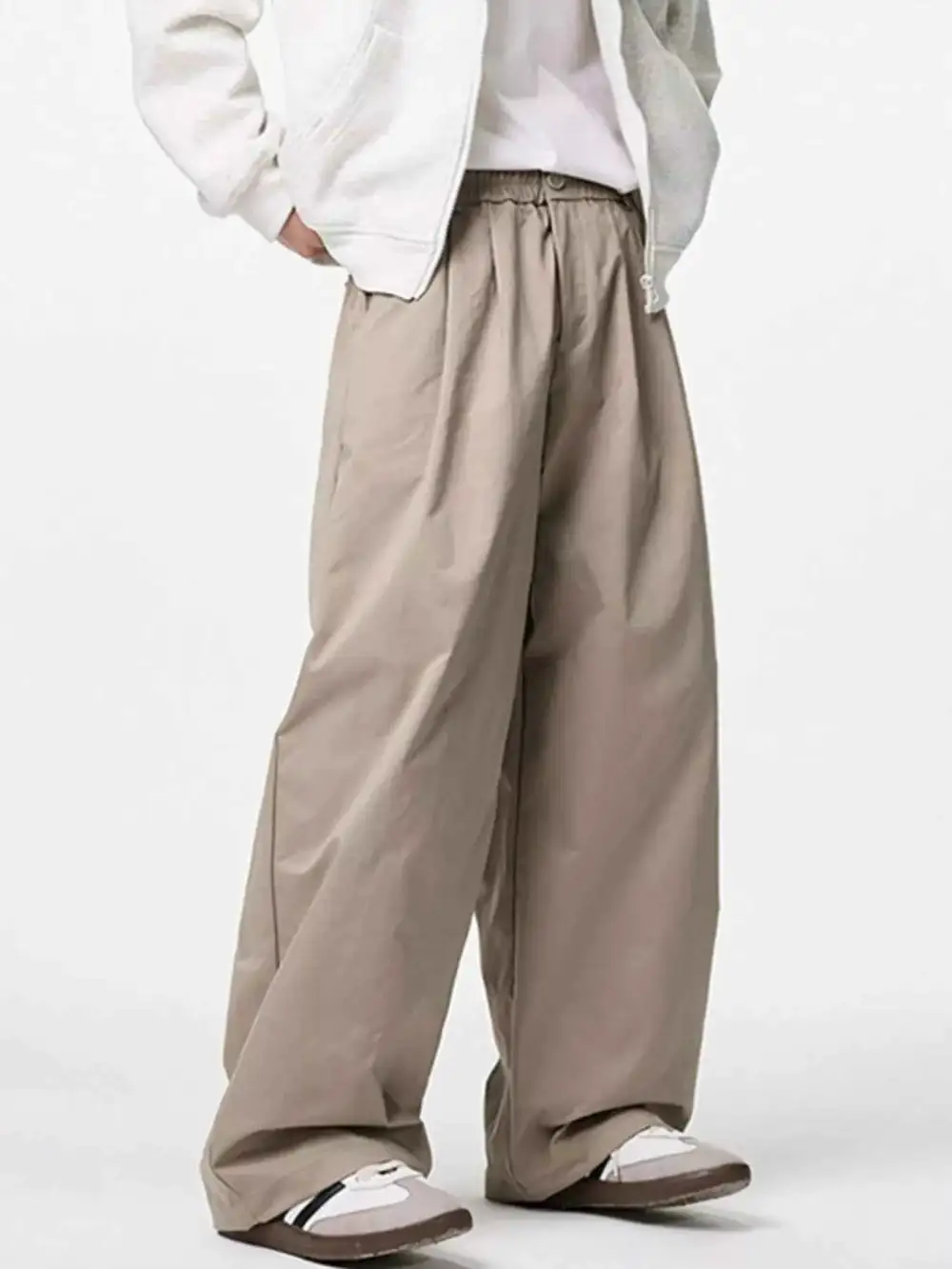Classic Wide-Leg Relaxed Fit Pants