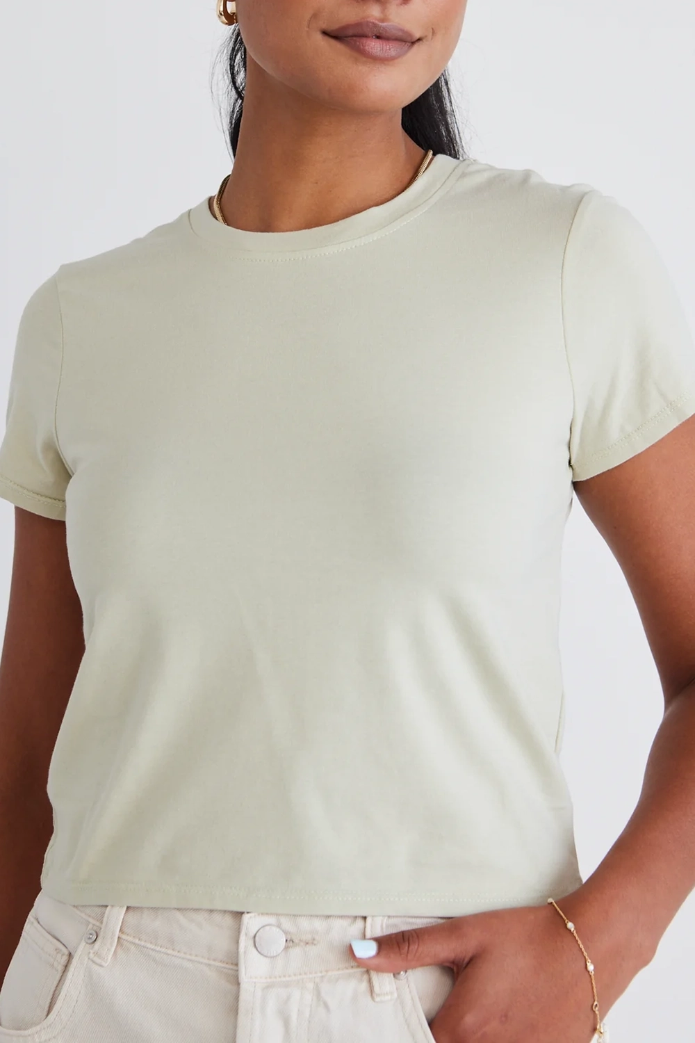 Sage Longer Baby Cotton Tee