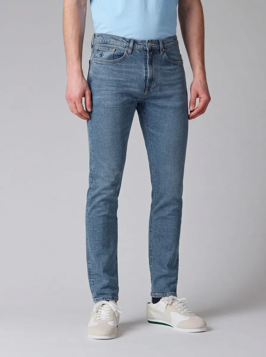 Men's Refined Weekend Slim Fit Stretch Denim Jeans