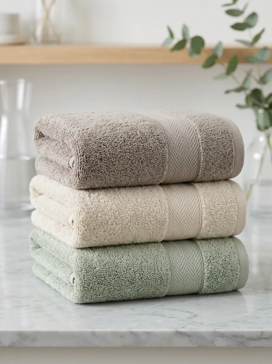 Herringbone Three-Piece Towel Set