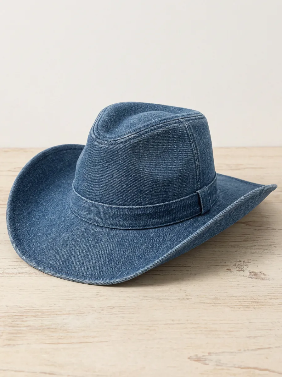 Wide Brim Curved Brim Breathable Men's Cowboy Hat