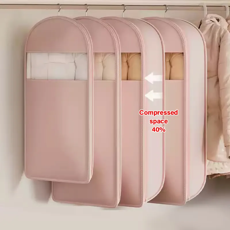 🏆Flash Sale⚡ 50K+ SOLD! Almost Gone-💥🔥2025 Space Saving Hanging Garment Bag with Self Compression Zipper,Best gifts