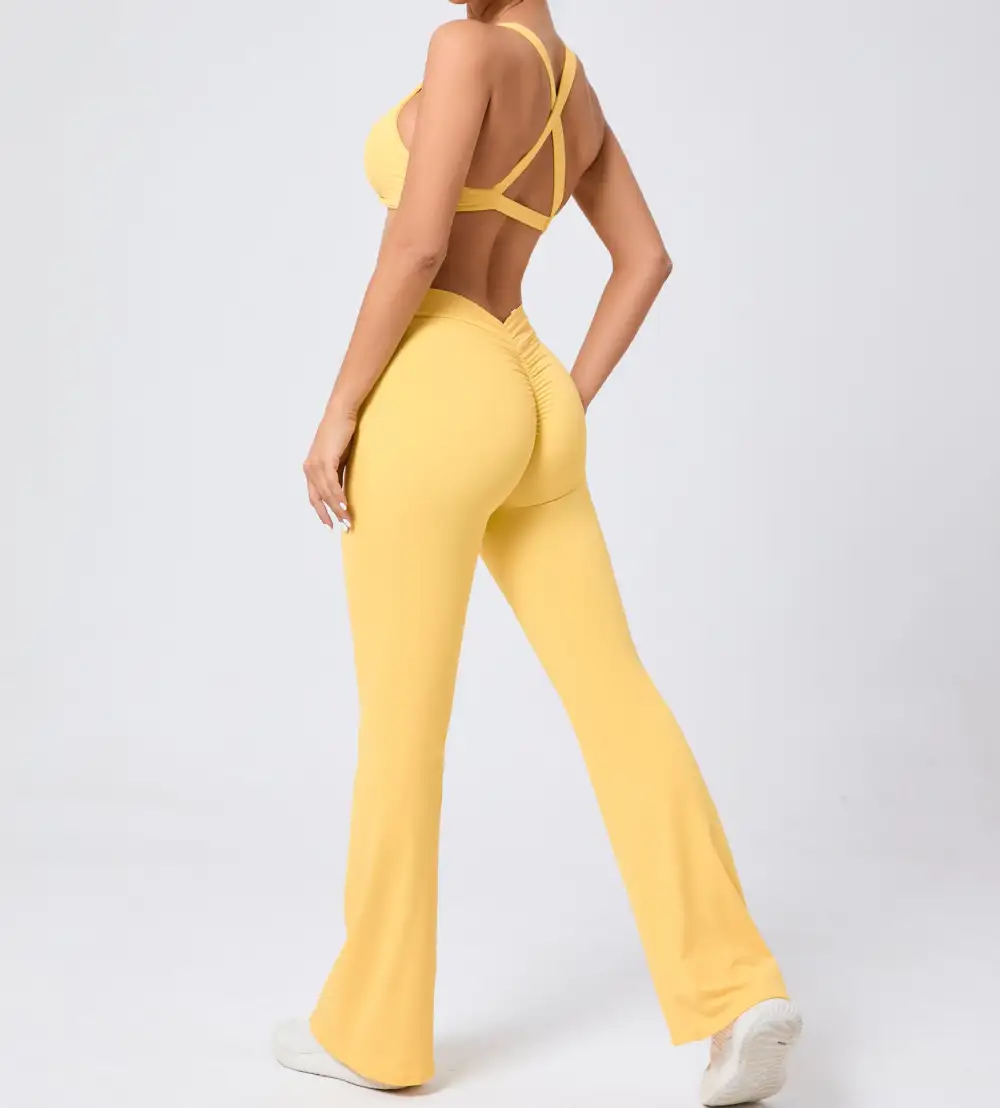 Brushed Quick-Dry Bra, Top and Trousers Active Set