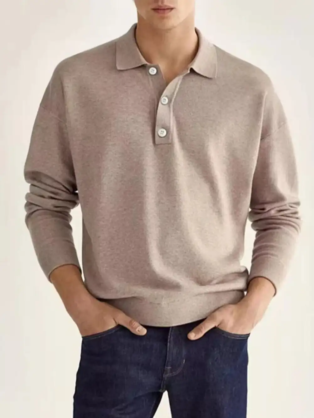 Long-Sleeve Polo Shirt