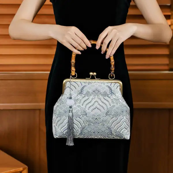 Silver Lines Bag
