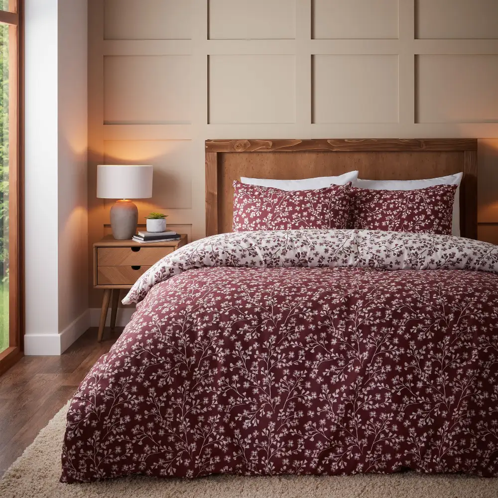 Balanced Bedroom Floral Cotton Duvet Cover Set