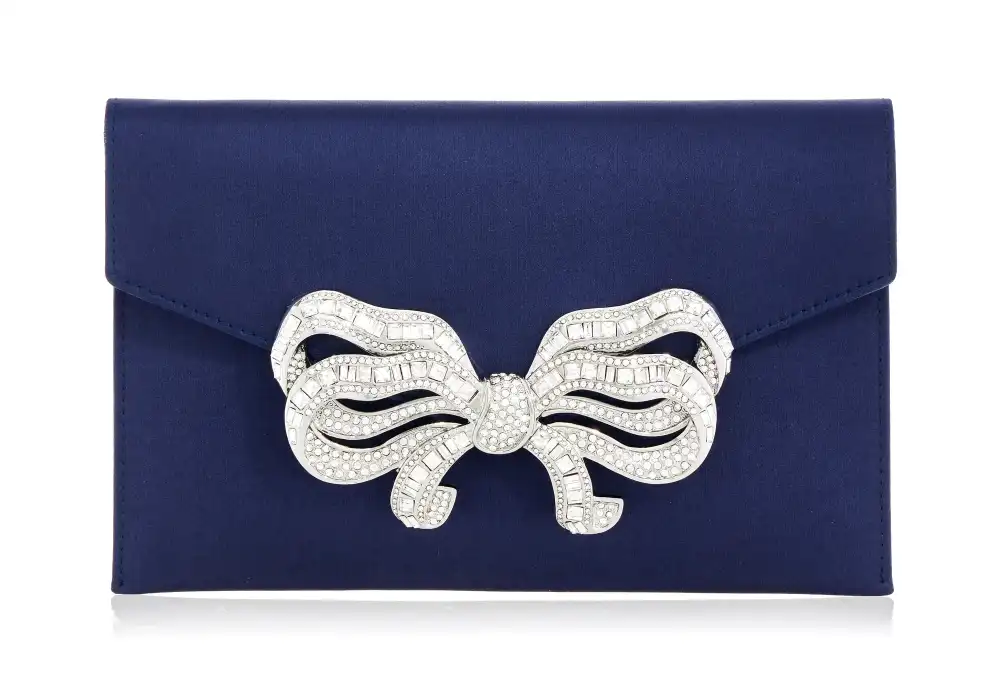 Ornate Bow Envelope Statement Clutch