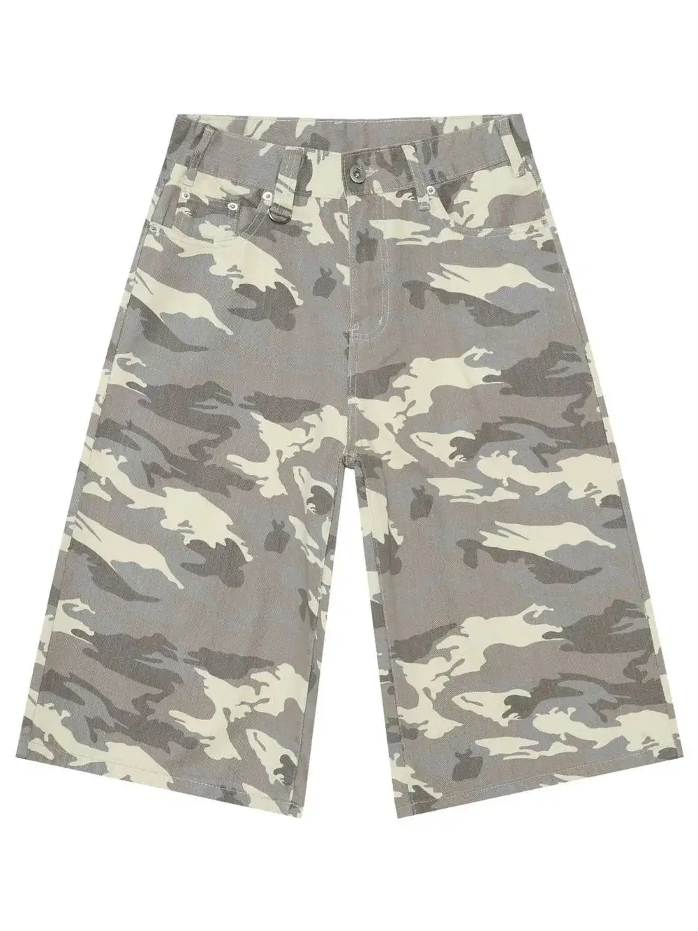 Everyday Wide Leg Cotton Blend Casual Shorts
