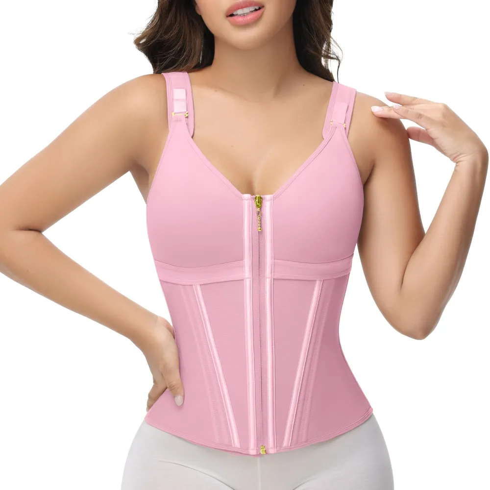 Women's Waist Trainer Corset In Pink