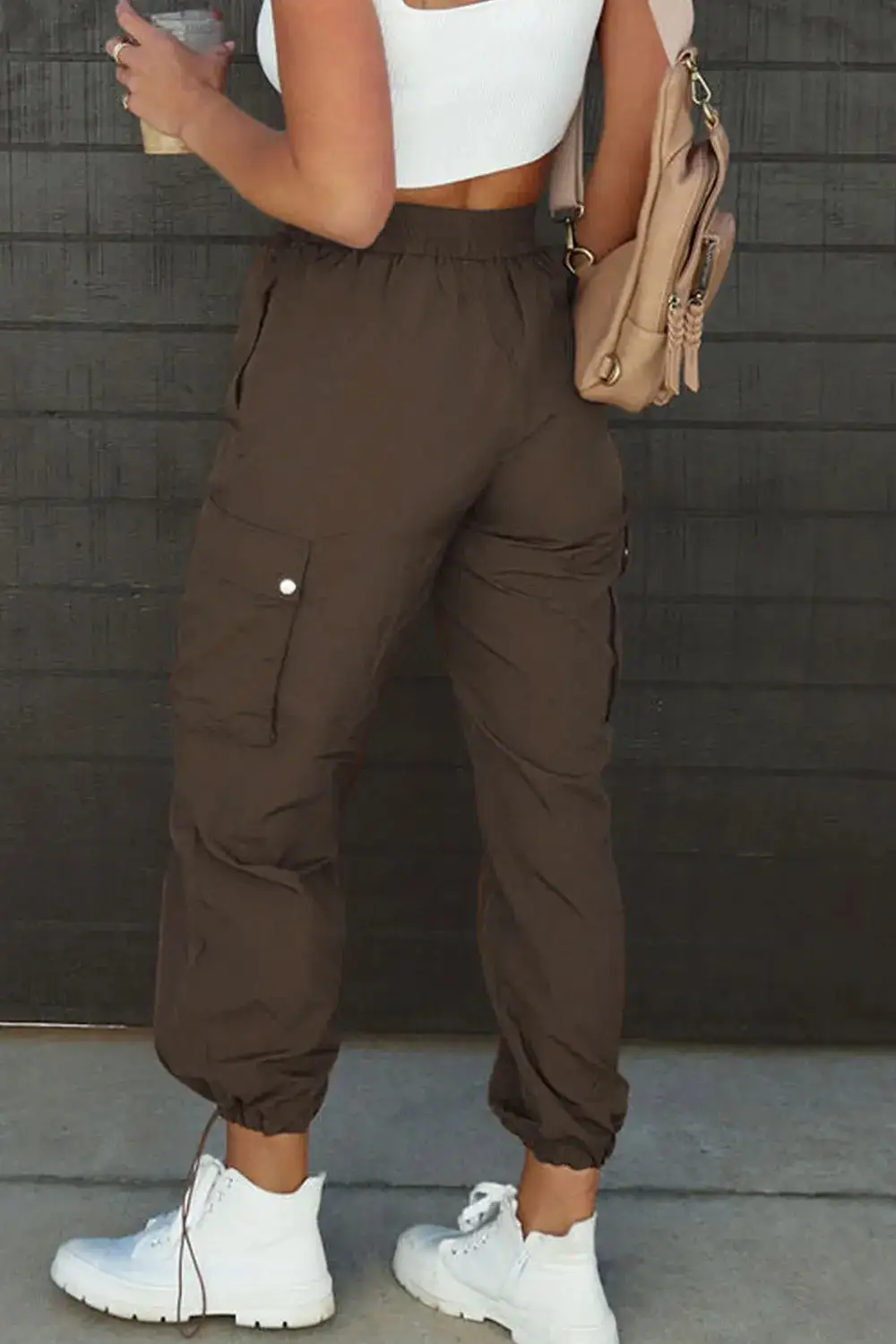 Easy High Waist Drawstring Pants