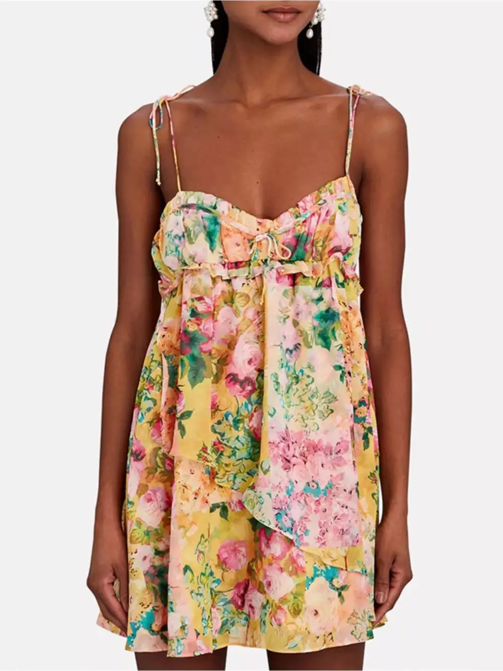 Floral Printed Mini Dress