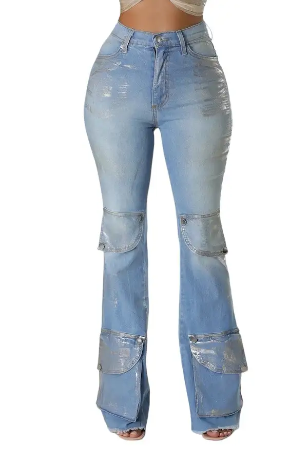 Cargo-Pocket Cargo Jeans