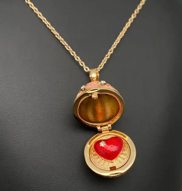 Openable Egg Charm Necklace