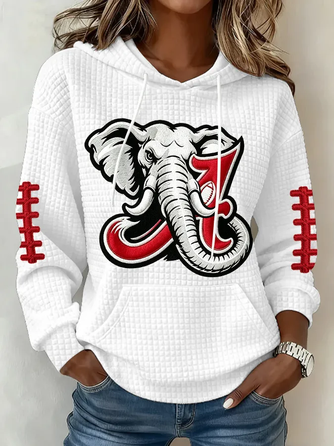 Women's Football Print Sweatshirt