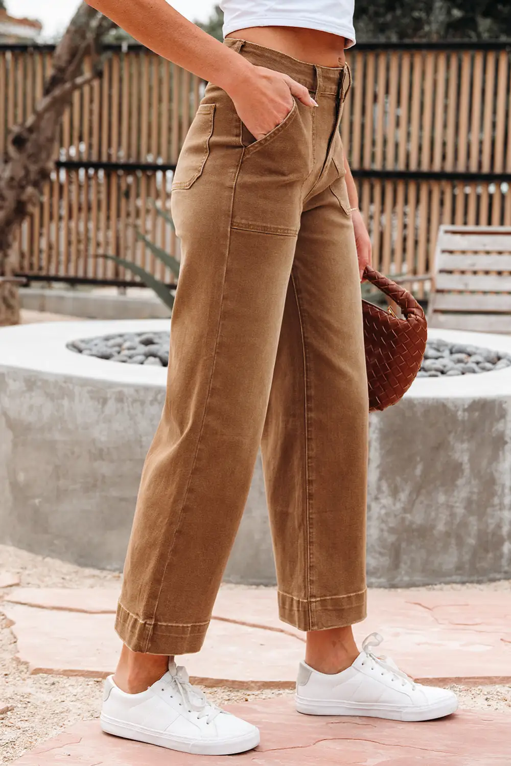 Relaxed High Waist Wide Leg Denim Jeans