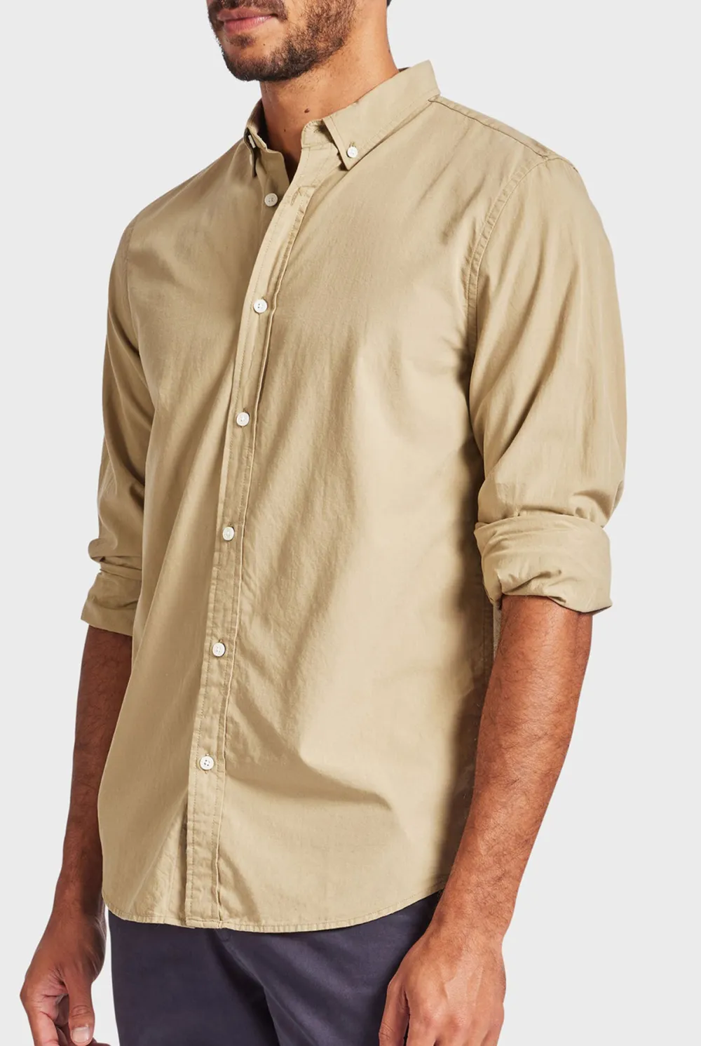 Regular Fit Linen Long - Sleeve Shirt