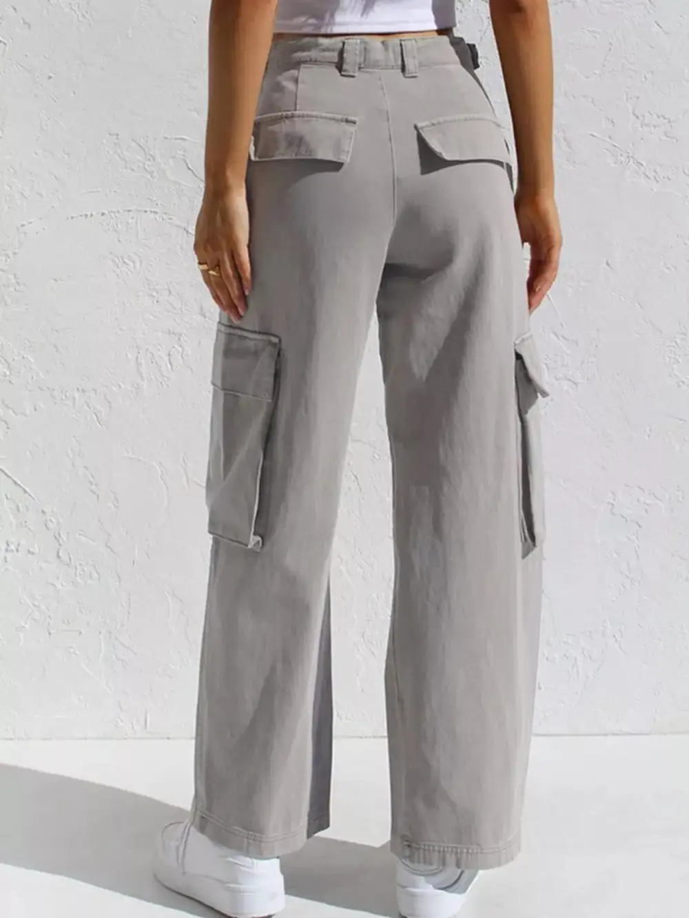 Polished High Waist Wide Leg Denim Jeans