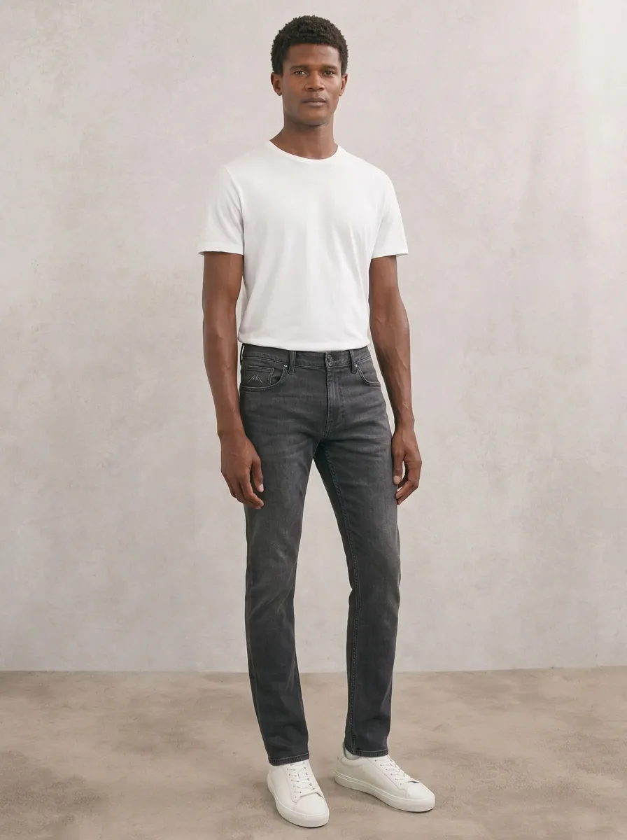 Men's Streamlined Weekend Casual Wear Stretch Denim Jeans