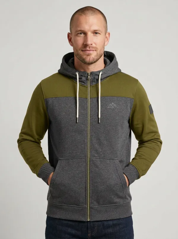 Urban Mountain Graphic Zip-Up Modern Look Men's Sport Jacket