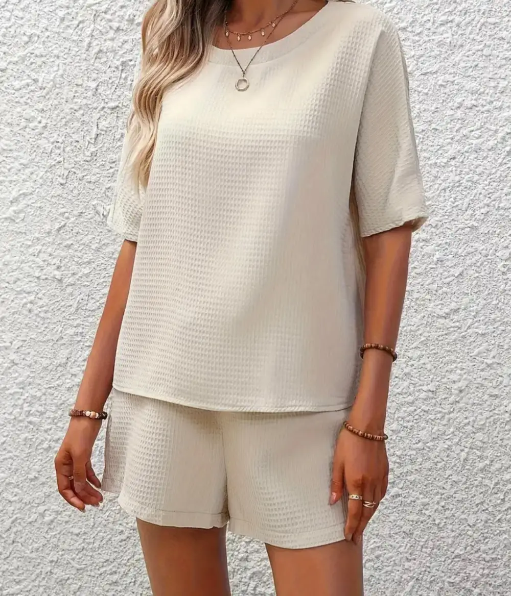 Relaxed Textured Two Piece Set