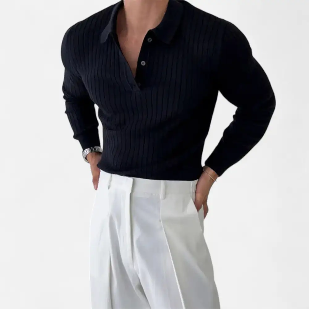 Knit Breathable Polo Shirt