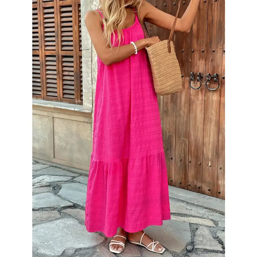 Scoop Neck Cami Maxi Dress
