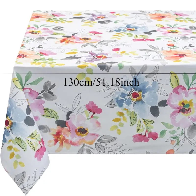 Watercolor Floral Tablecloth