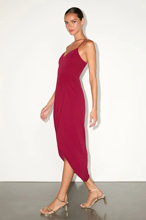 Reinette Navy Blue Midi Dress