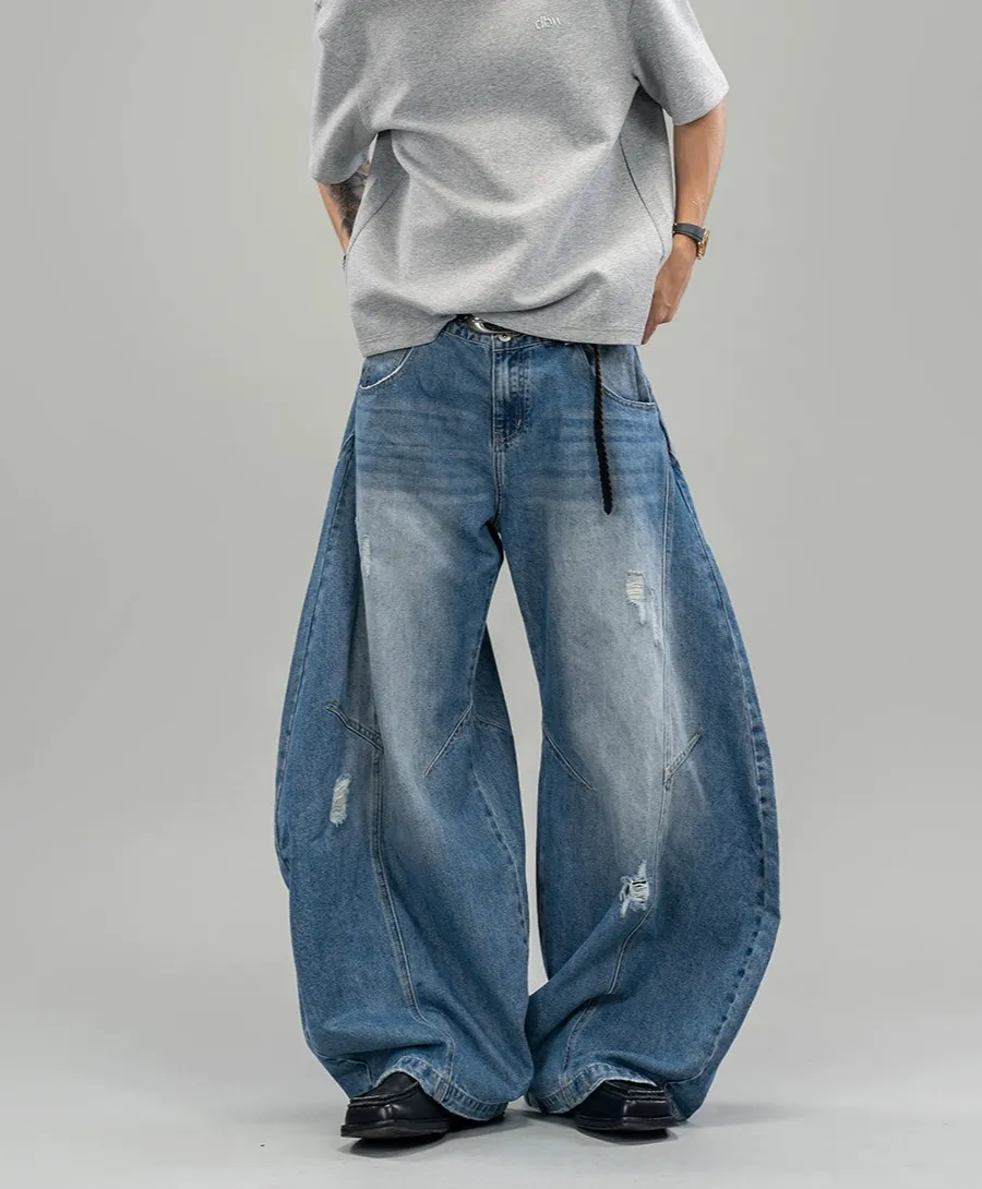 Denim Ultra-Wide Jeans