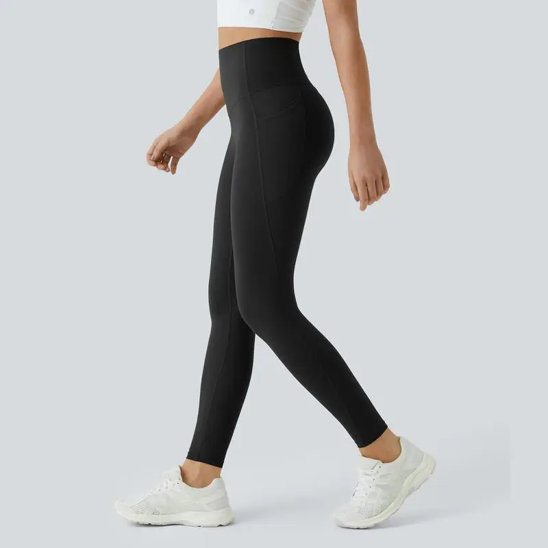 High Waisted Tummy Control Side Pocket Shaping Training Leggings – 🔥 40% OFF Today Only!