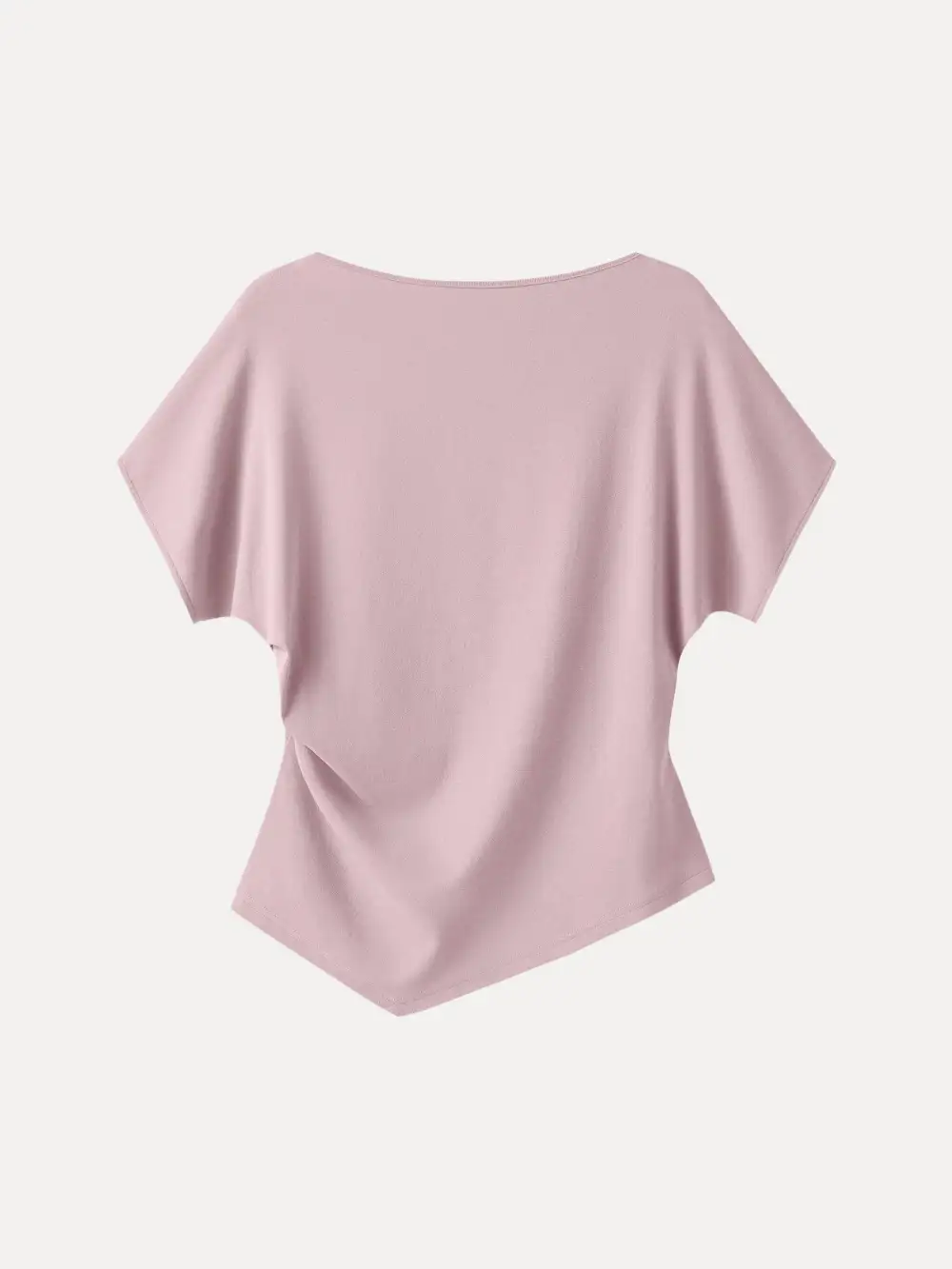 Cotton Lyocell Boatneck Angled Summer Tee