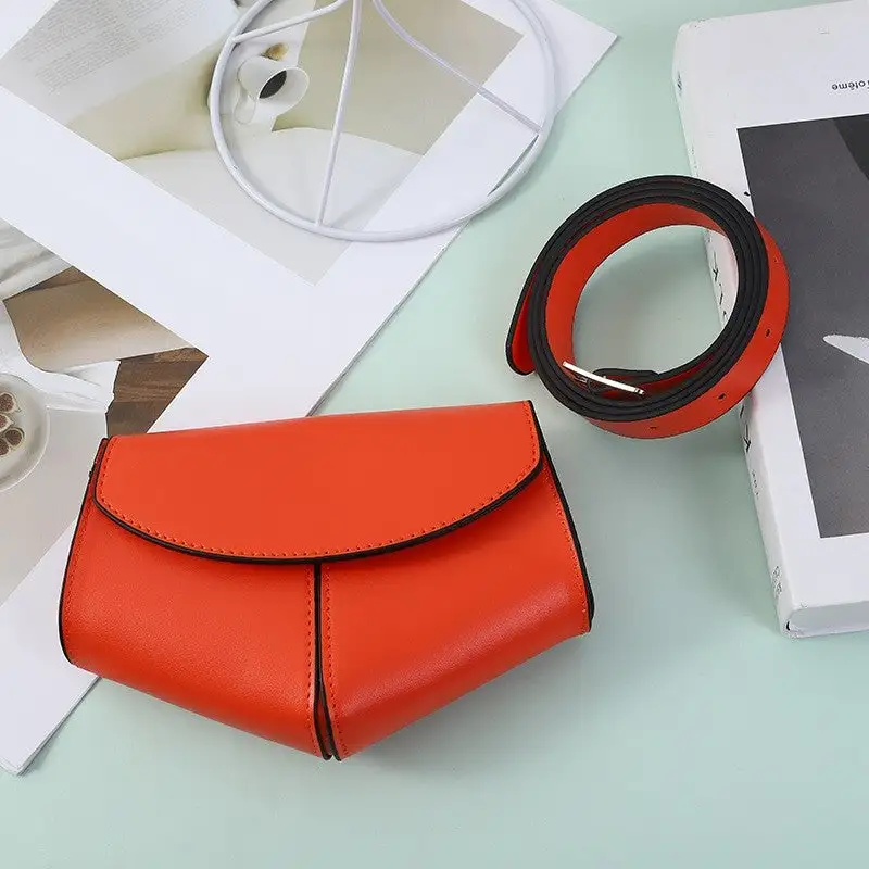 Soft Muticolor Snakeskin Mini Waist Bag