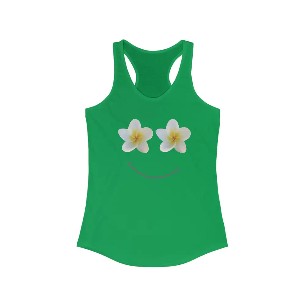 Plumeria Graphic Racerback Tank