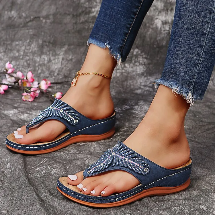 Classic Leather Orthopedic Flip-flop Sandals（⚡Clearance Sale）