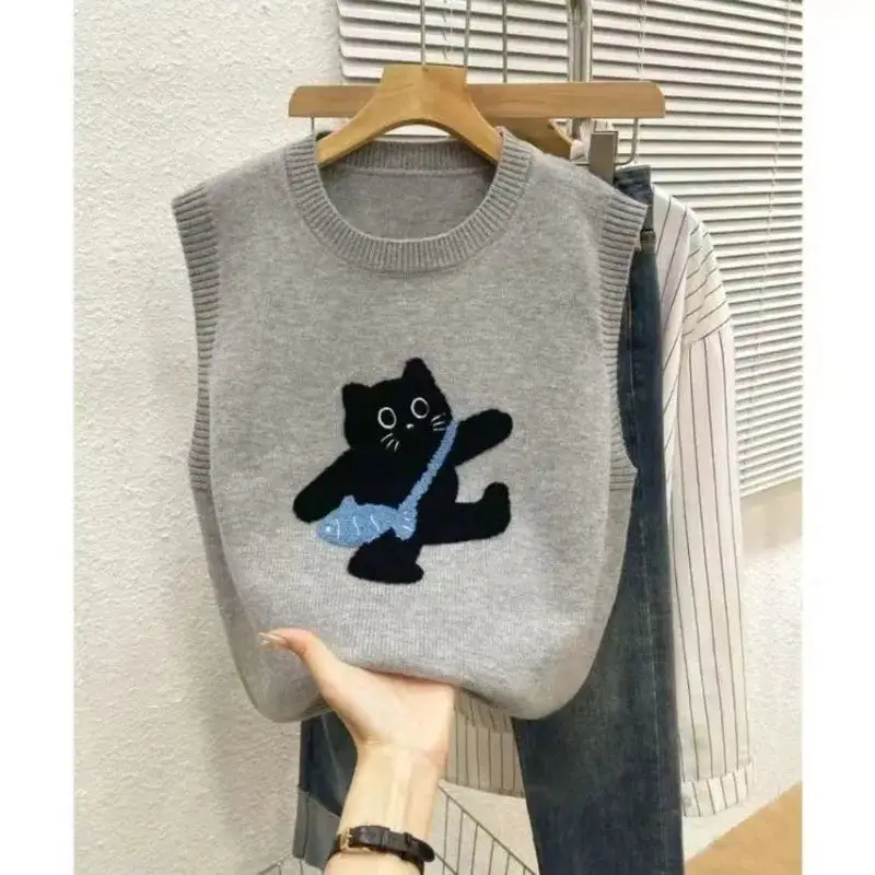 Cute Aesthetic Cat Knit