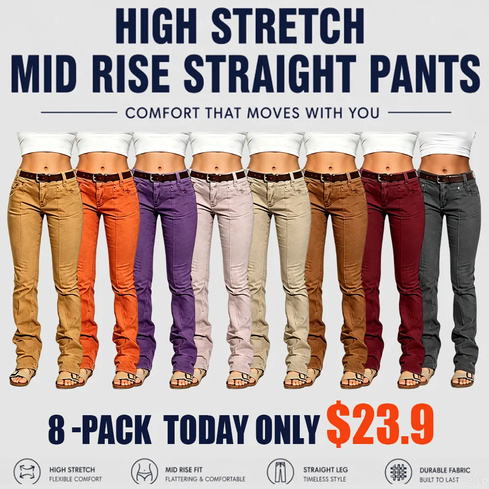 ⚡FINAL SALE⚡-Women’s High Stretch Mid Rise Pants