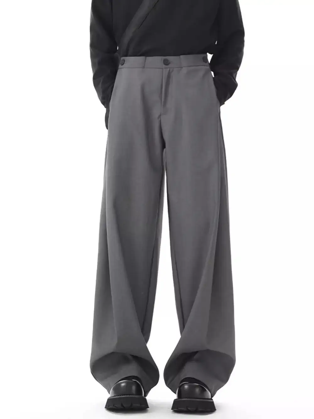 Men's Full Size Wide Leg Flowy Dress Pants