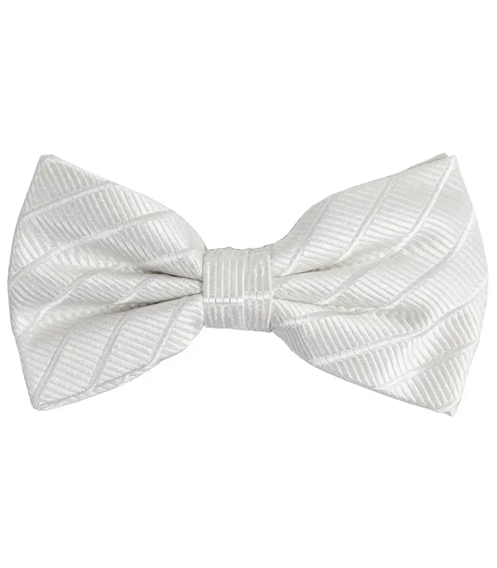 Graceful Solid Silk Bow Tie