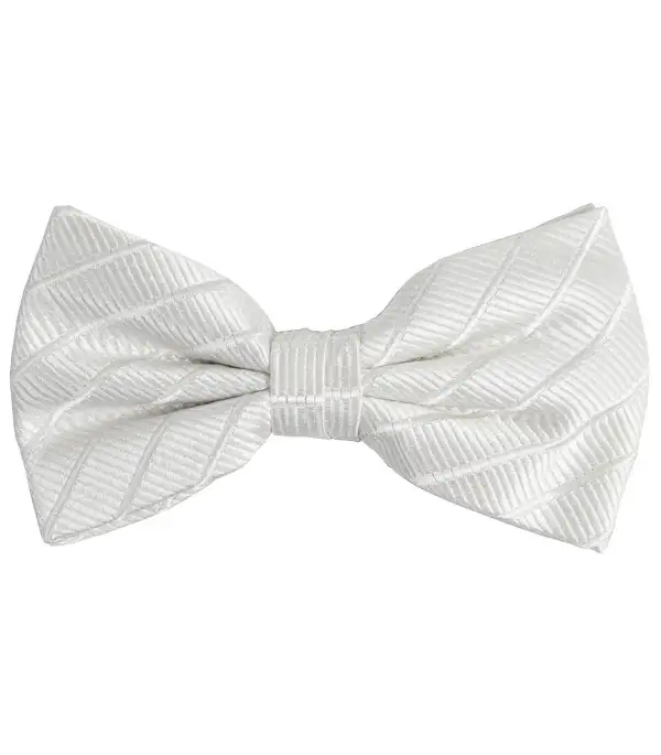 Graceful Solid Silk Bow Tie