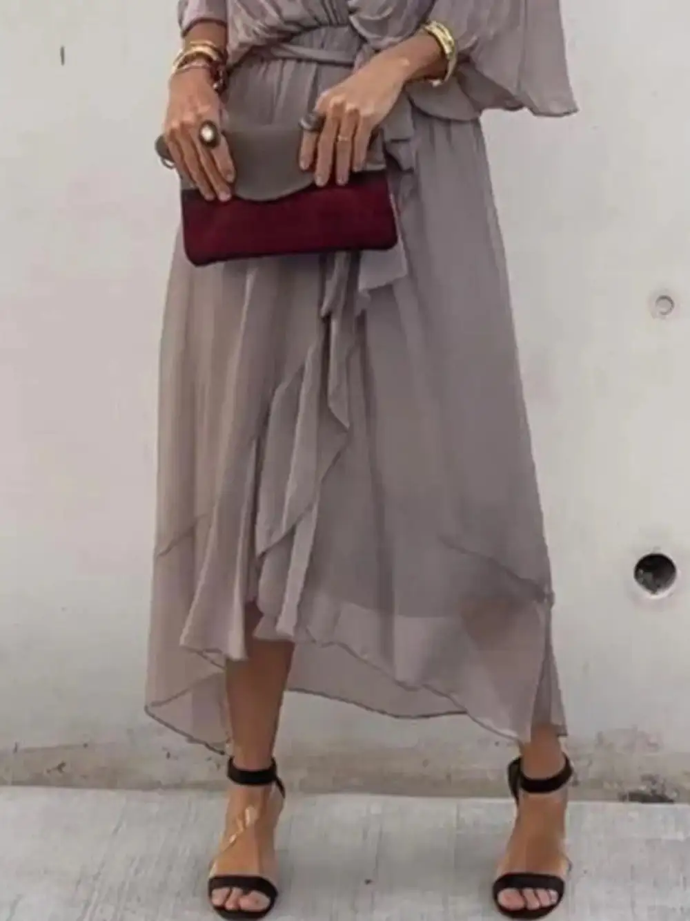 Easy Fit Midi Clean Line Dress