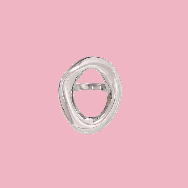 Sculpted Open Circle Ring