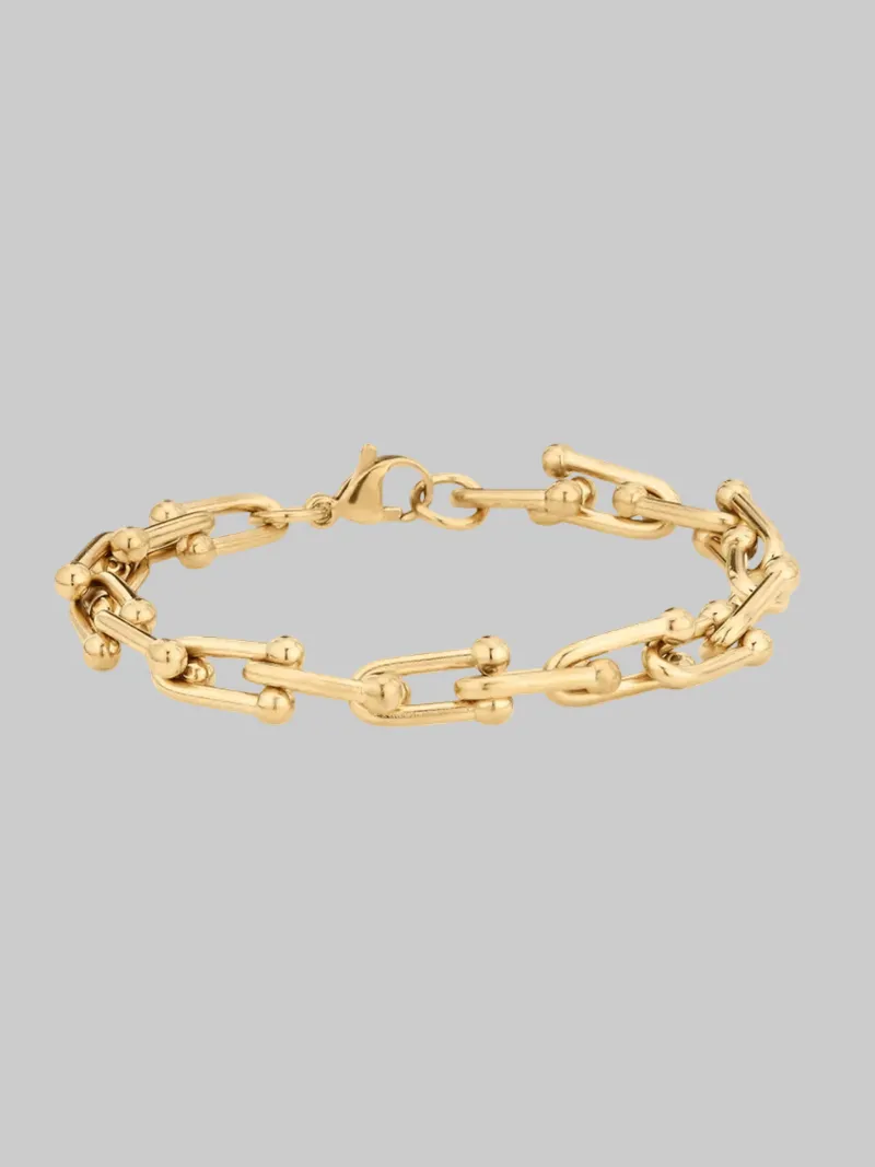 Structured Link Bracelet