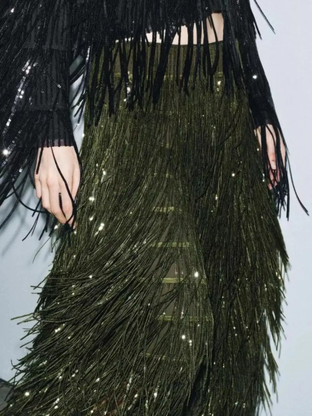 Balanced Long Sleeve Sequined Detail Coordinated Set
